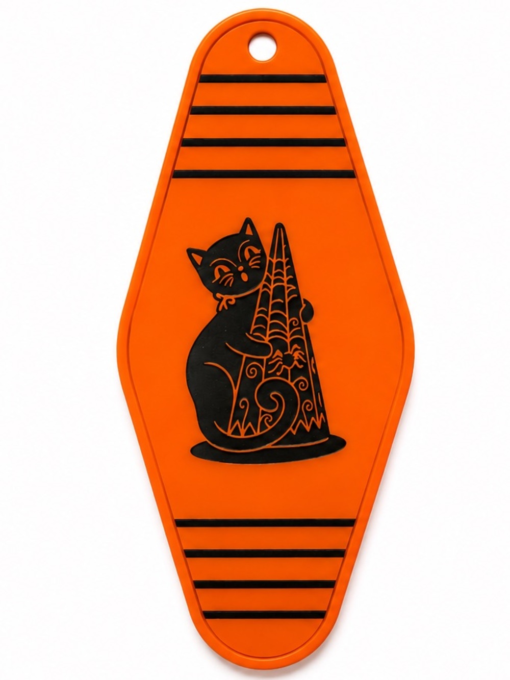 2/$25 Johanna Parker Inspired Black Cat Motel Keychain Halloween